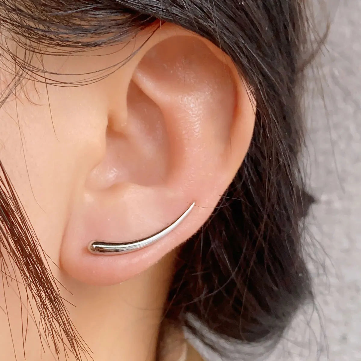 Long Dipper Ear Hook Clip on Earrings