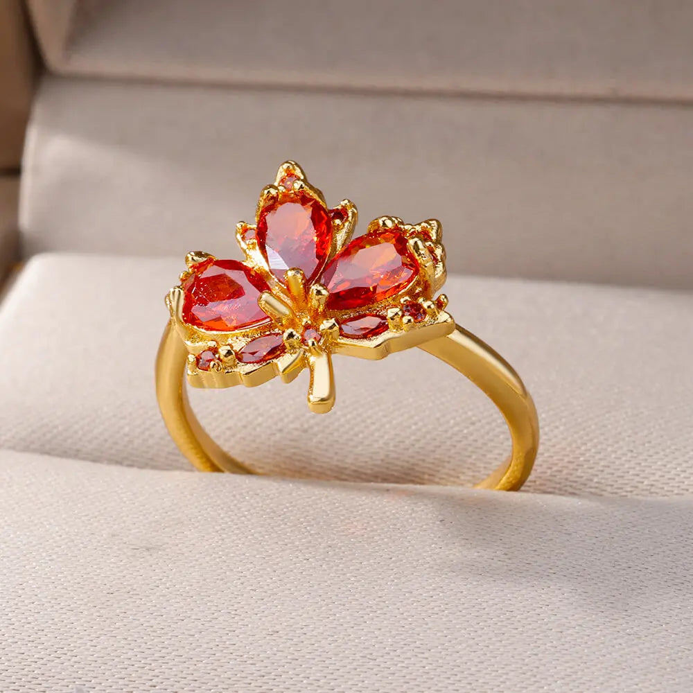 Colorful Zircon Ring