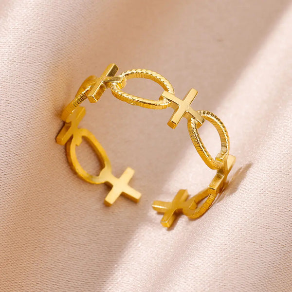 Ring Hollow Aesthetic Vintage Finger Decoration