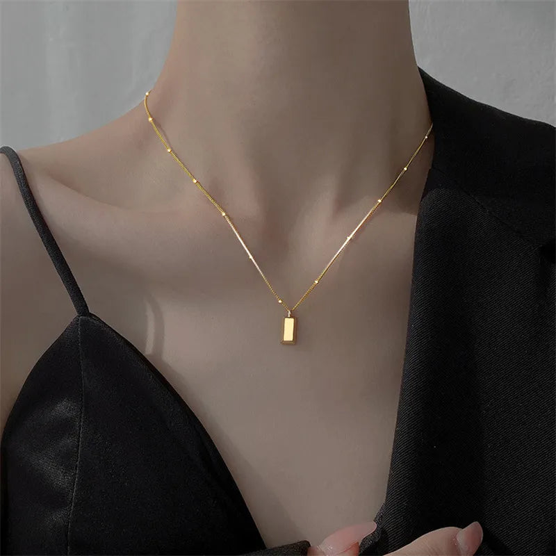 Square Pendant Necklaces