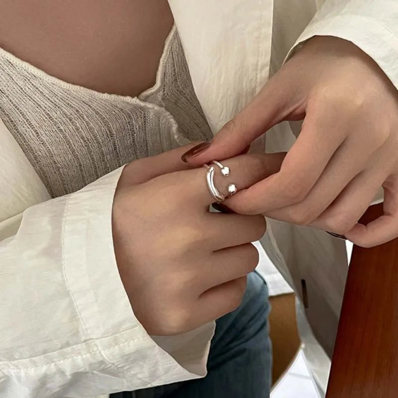 Smile Face Open Rings