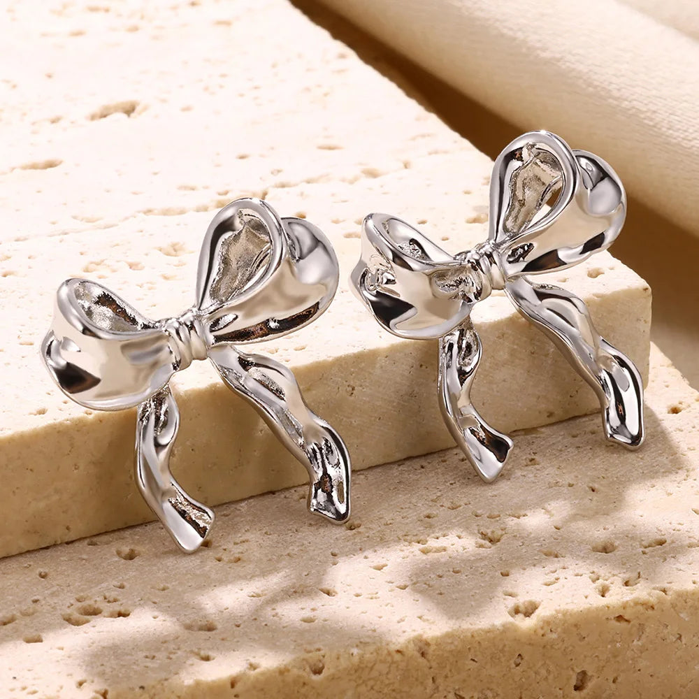 Bow Stud Nail Earring