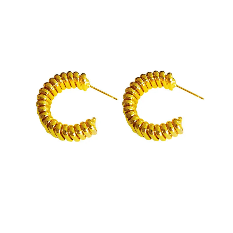  Needle Hoop Earrings