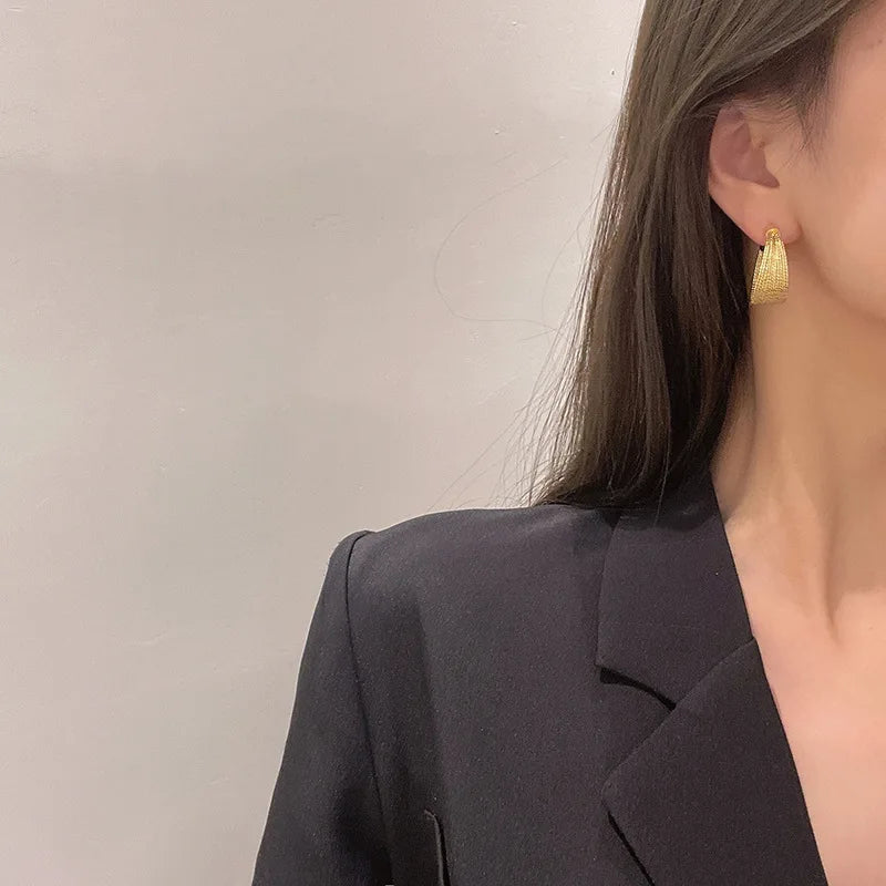 Retro Exaggerated Multilayer Stud Earrings