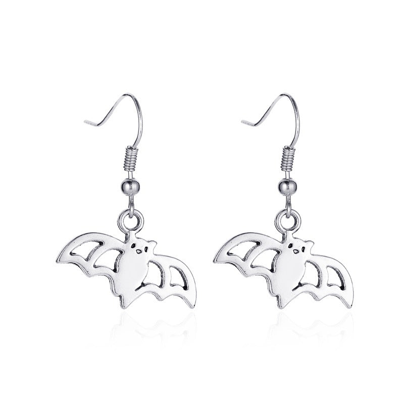 Vintage Skull Bat Spider Earrings