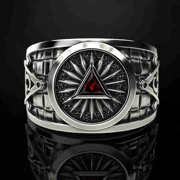 Men's Punk Mason Masonic Ring